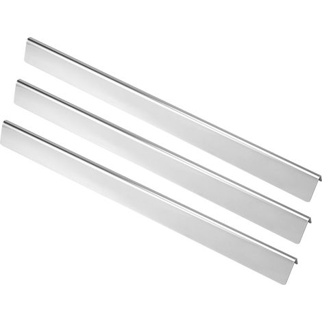 Lot de 3 plaques de protection thermique en acier inoxydable pour barbecue à gaz, compatibles avec les modèles Weber/Spirit. (1/5)