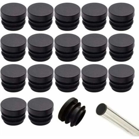 16mm Bouchon de Chaise 32 pièces Embout pour Chaise Bouchon en Plastique Rond Embout Bouchons pour Tube de Chaise Bouchon Pied de Chasie Pied de Chaise Protection (1/4)