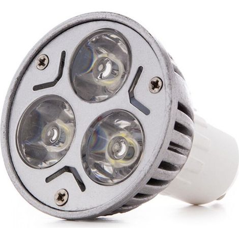 Ampoule LED GU10 3W 300Lm 6000ºK 40 000H [JL-GU10-3X1W-A-CW] - Ampoule LED GU10 3W 300Lm 6000ºK 40 000H [JL-GU10-3X1W-A-CW] (1/5)