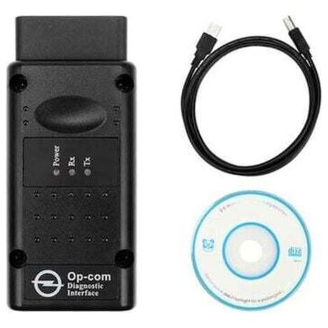 Schnittstellendiagnosegerät, OPCOM 2012V CAN OBD2 Bediener-Firmware V1.99, USB, schwarz