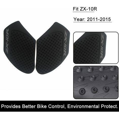 Suitable for anti-slip stickers on the fuel tank, knees and sides of the Kawasaki ZX-10R 2011-2016. (1/5)