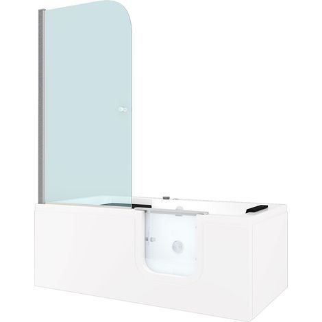 Seniorendusche Kombi Duschkabine Whirlpool Seniorenwanne mit Tür S15D-WP-R 85x160x215 cm OHNE 2K Scheiben Versiegelung