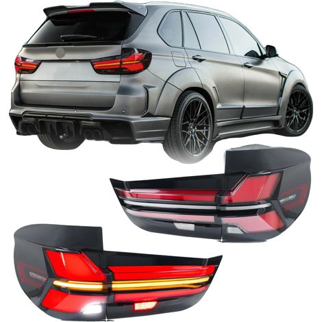 Luces traseras LED, voltaje de 12 V, potencia de 35 W, 3400 lúmenes, compatibles con modelos SUV de lujo 2014-2018, intermitente secuencial. (1/5)