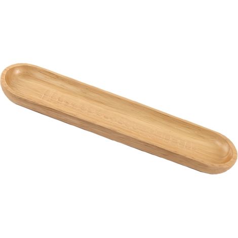 Petit plateau en bois à motif tortue pour décoration et présentation 27 x 6 x 2 cm couleur bois naturel (1/5)