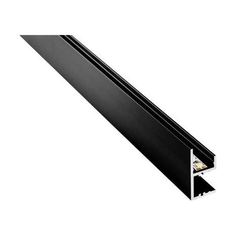 Profilé LED aluminium 1 m – Longueur 1000 mm – Largeur 18,4 mm – Hauteur 37,3 mm – Montage mural pour bandes LED – Barthelme