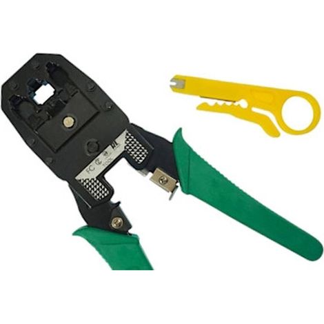 Pince à Sertir RJ45/RJ12/RJ11 - Outil Multifonctionnel - Précision et fiabilité - Qualité Professionnelle - Beast