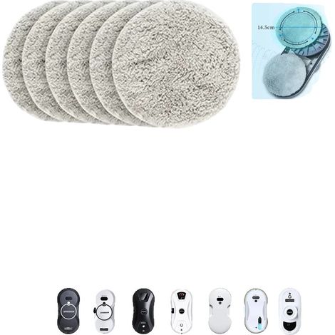 Chiffons à vitres, matériau en microfibre, 12 pièces, Tissu-YTK (1/2)