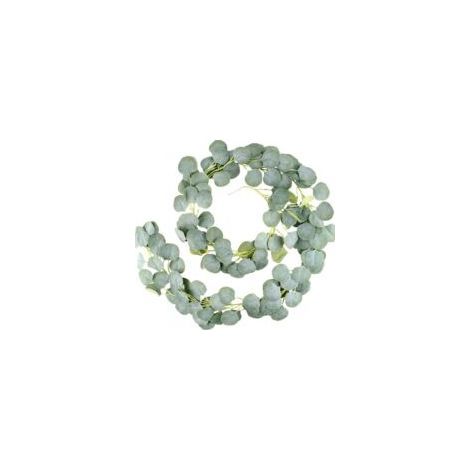 Set mit 2 künstlichen Eukalyptusgirlanden (1,9 m) – Grüne Hochzeitsgirlande – Wanddekoration – Blumendekoration (1/5)