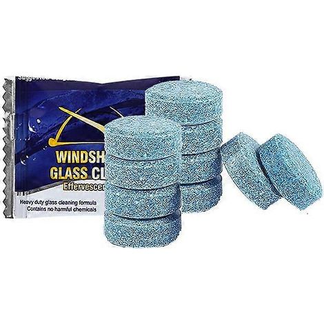 Pastilles de lave-glace pour voiture, nettoyant solide pour vitres de voiture, facile à utiliser pour la plupart des voitures, SUV et camions, nettoyant pour vitres et miroirs de cuisine, 100 pastille (1/5)