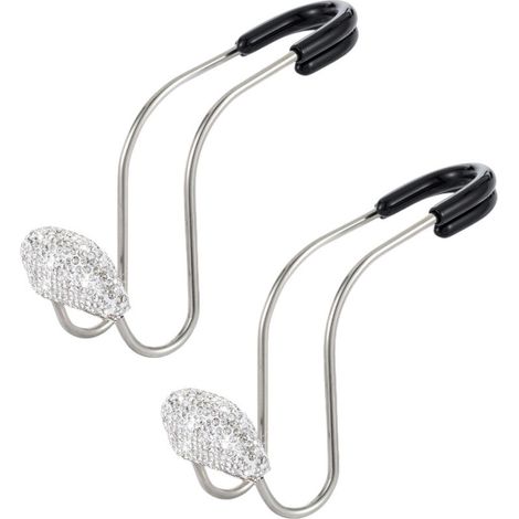 Set mit 2 Autohaken, universeller multifunktionaler Edelstahlhaken für Autositze, Auto-Rücksitz-Organizer, Handtaschenhalter