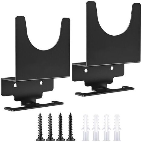 Lot de 2 supports de meuleuse d'angle, support mural pour meuleuse de 5 pouces, support de rangement pour polisseuse avec crochet métallique, support pour outils de garage pour meuleuse d'angle, clé à (1/5)