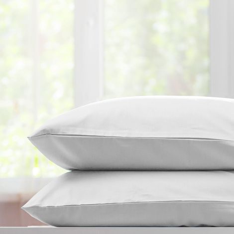 Taie d'oreiller H12 pour lit de 105 cm (+ Dimensions Disponibles) 100% Coton taie d'oreiller 105 Couleur Blanche (105 x 190/200 cm) (1/5)