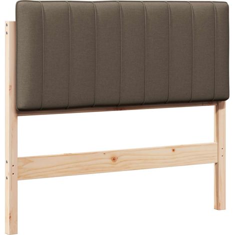 Maison Exclusive - Testiera imbottita Marrone e taupe 100 cm Pino massello