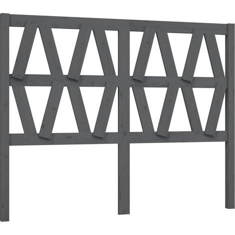Maison Exclusive - Testiera per Letto Grigia 146x4x100cm in Legno Massello di Pino