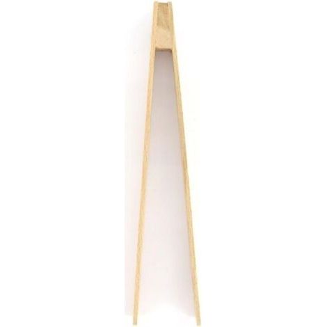 Pince de cuisine en bois, pince à cornichons, pince alimentaire, pince en bois, pince à toasts, Bois, 25 cm, Brun (1/3)
