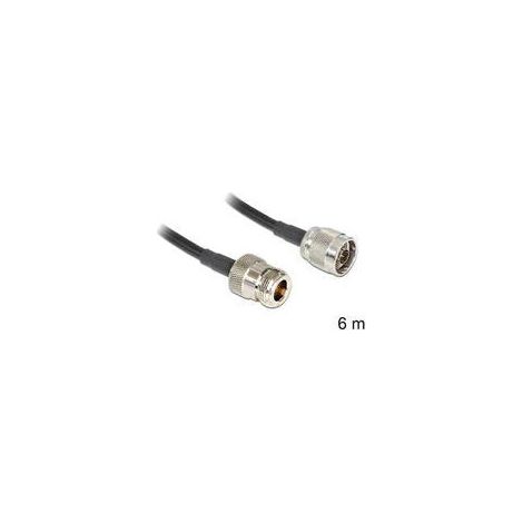 DELOCK Cable de antena N Stecker - N Buchse LMR195 6m
