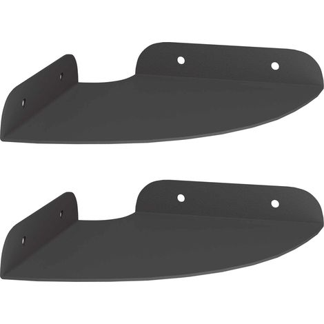 Maison Exclusive - Schwebendes Regal mit Regal 2 pcs Schwarz 15 x