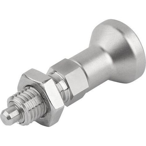 KIPP Arretierbolzen GR.5 M24x2 Ø16 Form B mit Kontermutter (1/3)