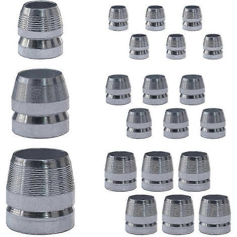 Kit de 21 coins en acier, marteau de sécurité à manche rond, 0,31/0,39/0,47 pouce, construction durable (1/5)