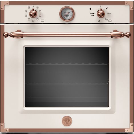 Bertazzoni F609HEREKTAC. Dimensione del forno: Largo, Tipo di forno: Forno elettrico, Capacità interna forno totale: 76 L. Posizionamento dell'apparecchio: Da incasso, Colore del prodotto: Rame, Av... (1/2)