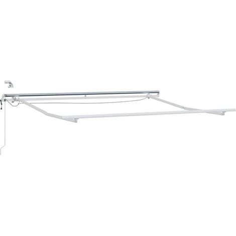 Cadre d'Store banne Auvent Blanc 3 x 2,5 m Aluminium (1/5)