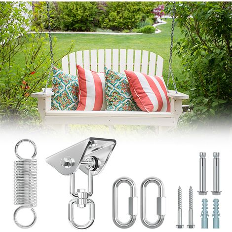Randaco Crochet de plafond Capacité 360° Rotation 304 Acier Inoxydable Lourds Inoxydable 400KG Innovant Suspension pour Béton Bois Ensembles (1/4)