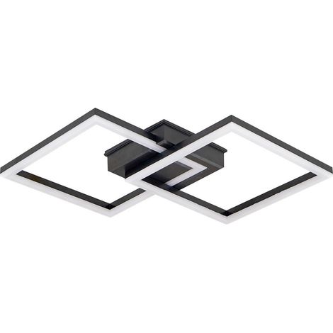 Lindby LED 'Finian' in Nero da Plastica
