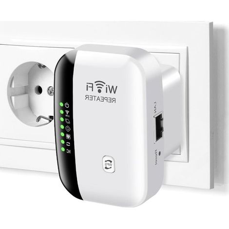 WLAN-Repeater mit erweiterter Reichweite, 300 Mbit/s, 2,4 GHz, zuverlässiger WLAN-Repeater mit Ethernet-Anschluss und AP-Modus für alle Geräte (1/5)