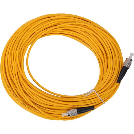 Câble de raccordement à fibre optique FC/UPC vers monomode, 20 m, jaune (1/5)