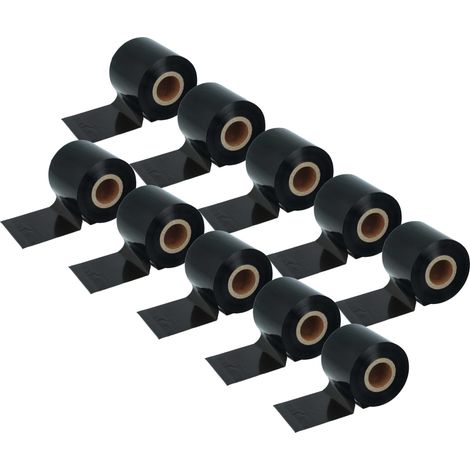 vhbw 10x Thermal Ribbon compatible with Datamax Honeywell I-Class Mark II Label Printer, 60 mm x 300 m, Wax Resin, Black (1/4)