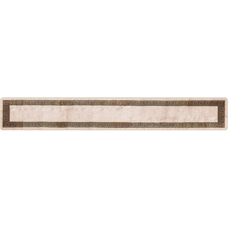 Teppichläufer MARSA Schwarz 50 x 350 cm Polyester und PVC vidaXL