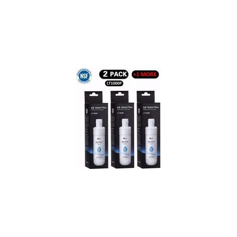 FLITI – 3er-Pack LT1000P Kühlschrank-Wasserfilter – LG-kompatibel – 200 Gallonen Fassungsvermögen – Werkzeuglose Installation – NSF-zertifiziert (1/5)