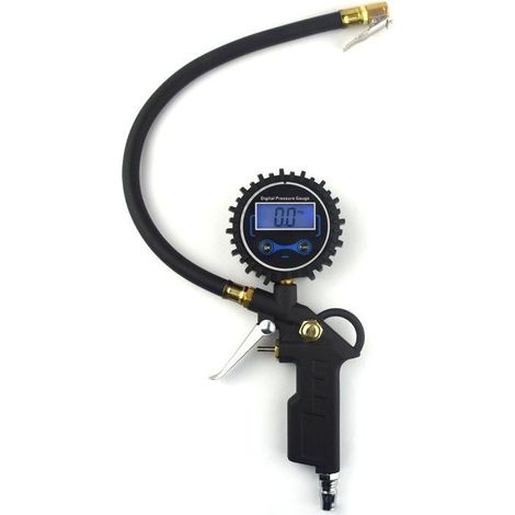 Manomètre Numérique avec Écran LCD Testeur de Pression de Pneus Gonfleur de Pneus Testeur de Pression d'Air Haute Précision 255 PSI pour Voiture Moto Voiture Camion (1/5)