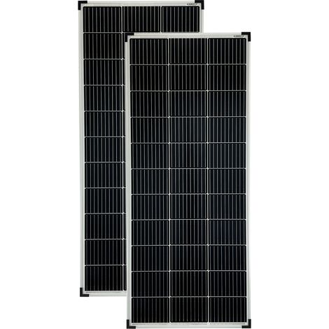140 Watt Mono Solarmodule 2 Stück 10 Busbars 210mm Zellformat Solarpanel (1/5)