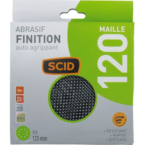 Disco de Auto-adhesivo ø 125 mm Grano 120 - 5 Piezas
