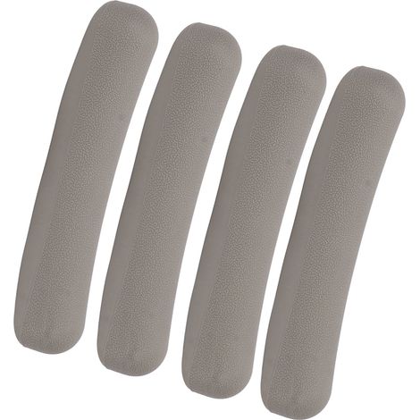 Lot de 4 coussinets antidérapants pour aisselles de béquilles, en TPR souple, gris. (1/5)