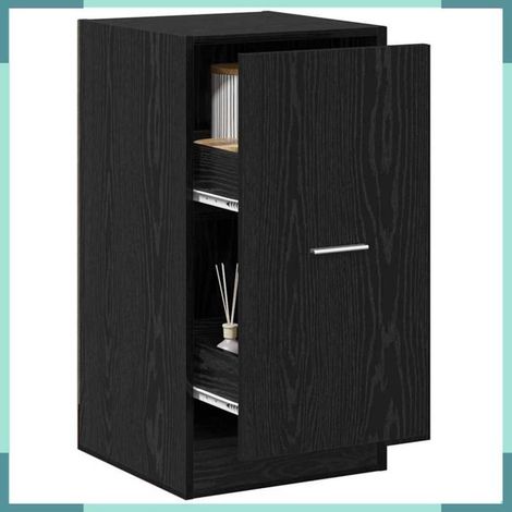 Cabinet de pharmacie - 869022 - Chêne noir - 2 tiroirs - 40 x 41 x 77,5 cm (1/5)