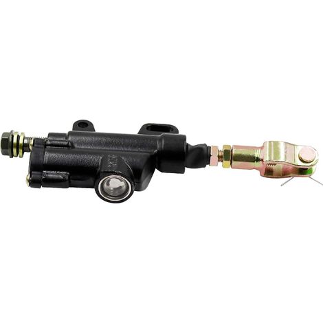 Maître Cylindre Hydraulique Arrière de Moto Pompe de Frein Arrière de Maître-cylindre (noir) compatible with 50cc 70cc 90cc 110cc 125cc Dirt Bike Chinese ATV/Quad (1/5)