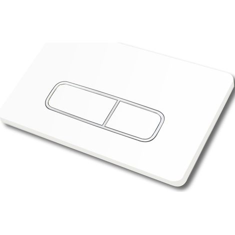 Plaque Déclenchement Mat pour Sigma, UP300, UP320 Blanc- Bord Argenté (1/5)