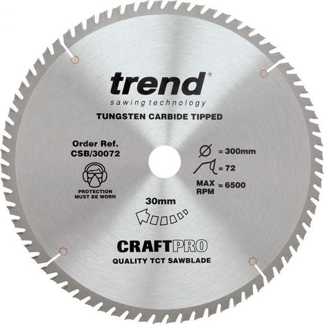 Trend CSB/30072 Craft Saw Blade 300mm x 72T x 30mm