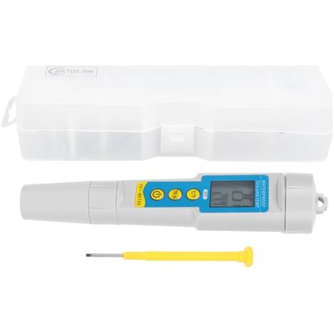 Tester di qualità dell'acqua 3 in 1 PH-986, penna per test pH/TDS/TEMP, misuratore portatile multifunzionale (1/5)