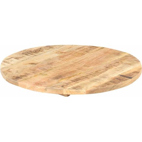 Maison Exclusive - Tischplatte Massivholz Mango Rund 25-27 mm 50 (1/5)