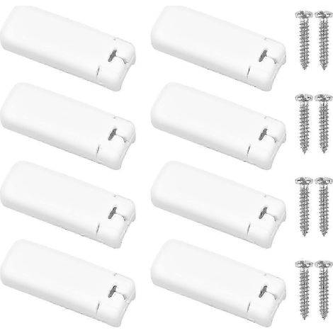 Lot de 8 pièces de rechange pour stores plissés à tension avec fixations et sabots, avec support auto-adhésif. (1/5)