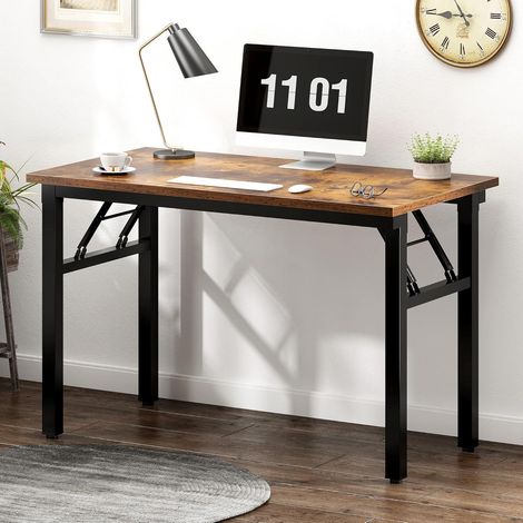 Klapptisch Schreibtisch Computertisch Vintage-schwarz 80x40CM (1/5)