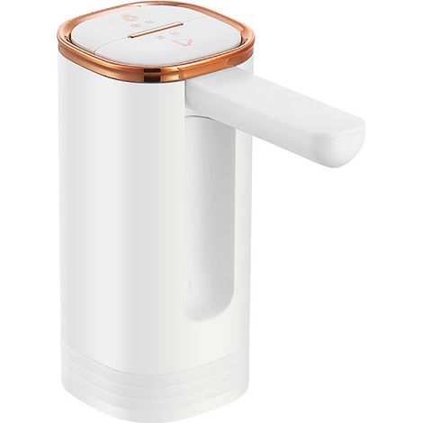 Distributeur d'eau bouteille PP universel automatique pliable portable pompe électrique eau potable pour maison camping voyage bureau blanc (1/5)