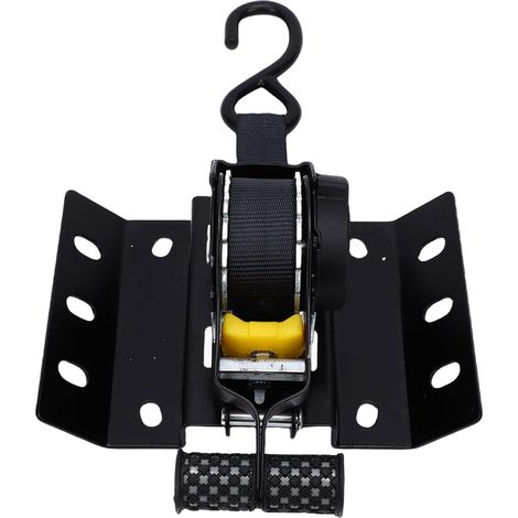 Retractable Ratchet Strap for Truck Bed, Self-Retracting for 2015-2025 without Side Panels, Box Liner, Durable Black Steel, Polyester, 9.12 Feet (1/5)