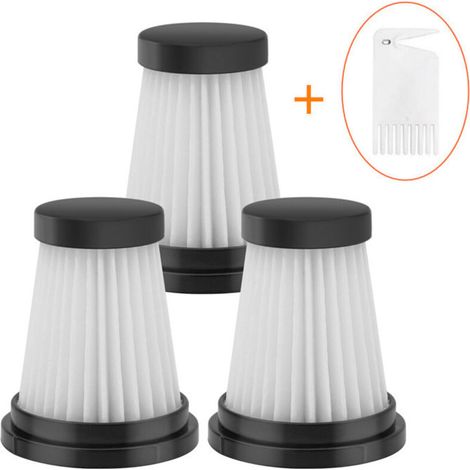 3 filtres + 1 brosse de nettoyage compatibles avec les aspirateurs sans fil Moosoo K12 K12 PRO K13, accessoires de filtre