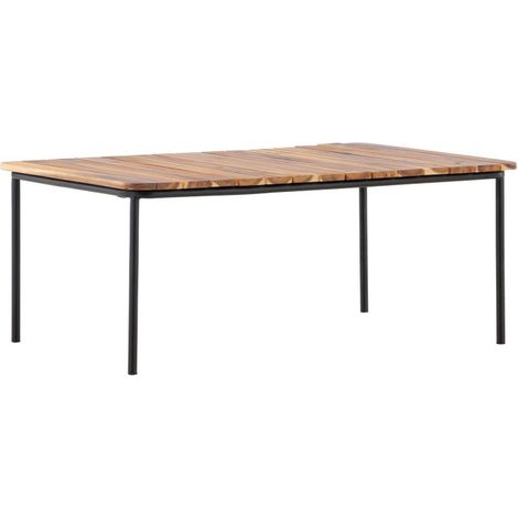 Table Basse de Jardin en Bois "Penh" 100cm Naturel (1/5)