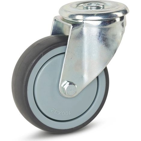 Roue pivotante - MESO - Appareil - Trou central - 100mm - 110kg