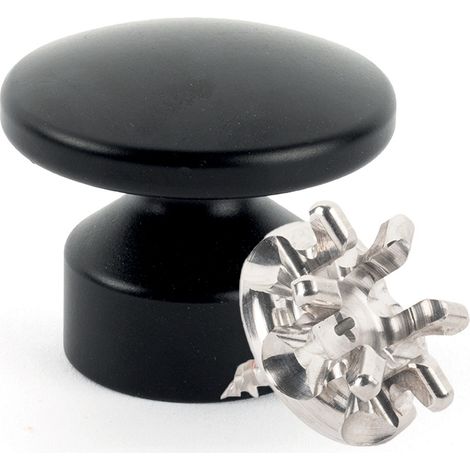 Kit de Fixation : Vis placo Longueur 16 mm Alu + Grande Patère convexe Noir - L'Attachante (1/5)